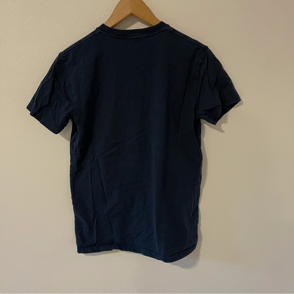 Volcom Navy Spellout Logo Graphic Tee Cotton-Small - Picture 2 of 5